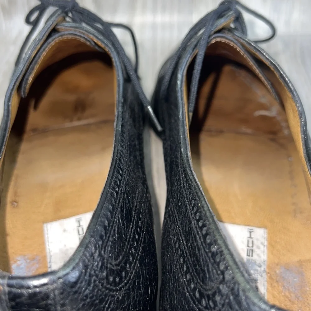 Moreschi Black Leather Oxford